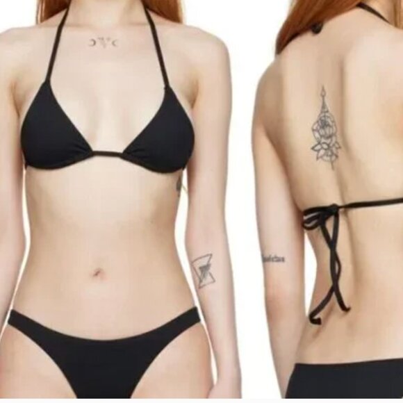 Bondi Born Micah Bikini Top Black NWT - Picture 1 of 4